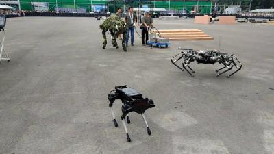 Laikago at the World Robotics Conference in Beijing, China.