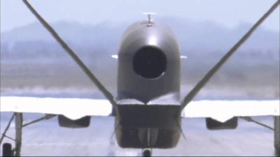 New Global Hawk completes its first flight.