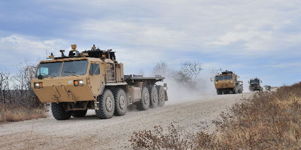 Lockheed's Robotic Trucks Pass Real-World Military Convoy Test