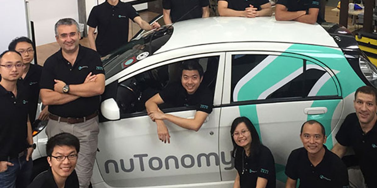 nuTonomy to Test World's First Fully Autonomous Taxi Service in Singapore This Year