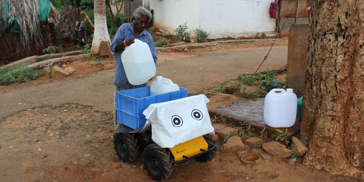 Robot Research in the Wild: Water Transport in Rural India